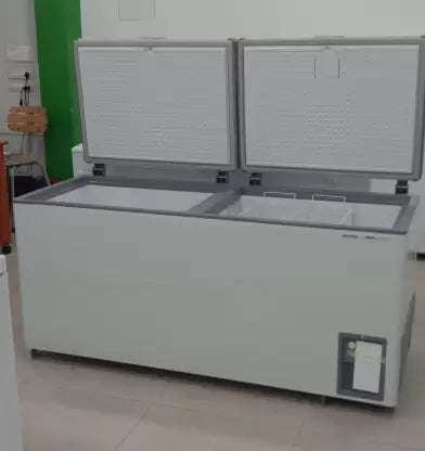 Voltas 500 L Double Door Standard Deep Freezer (White, 500M SLF) (OPEN BOX) Voltas 500 L Double Door Standard Deep Freezer (White, 500M SLF) (OPEN BOX)